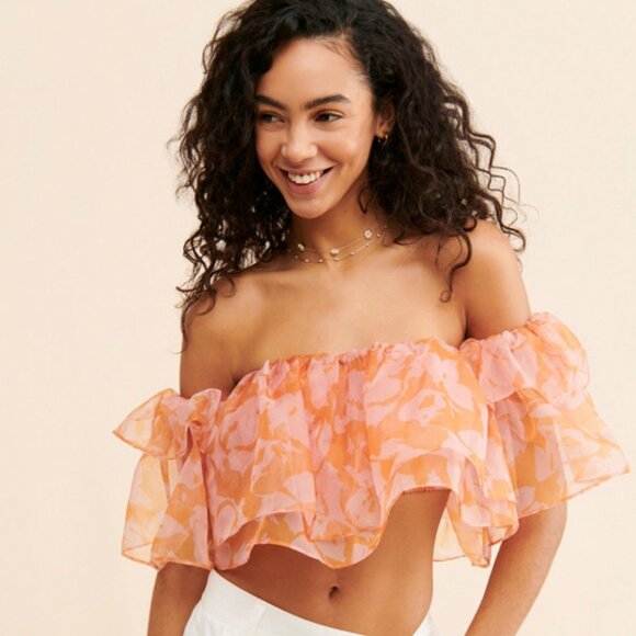 Show Me Your MuMu Tops - Show Me Your MuMu Rossella Ruffle Top | Size M